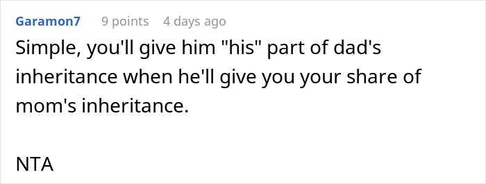 "He Needed The Money More Than Us": Sisters Refuse To Give Brother Any Inheritance "He Needed The Money More Than Us": Sisters Refuse To Give Brother Any Inheritance
