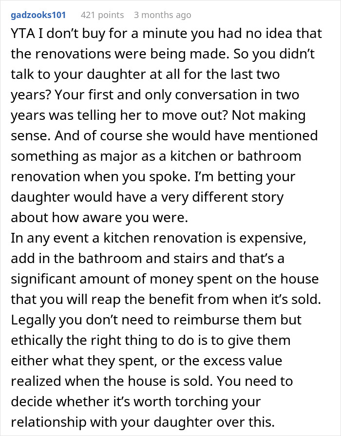 Woman Faces Reality After Parent Wants To Sell Home She’s Been Living Rent-Free In For 2 Years Woman Faces Reality After Parent Wants To Sell Home She’s Been Living Rent-Free In For 2 Years