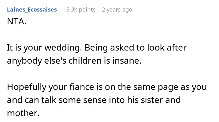 SIL Asks Bride To Babysit During Her Wedding, Is Shocked She’s Told Absolutely No SIL Asks Bride To Babysit During Her Wedding, Is Shocked She’s Told Absolutely No