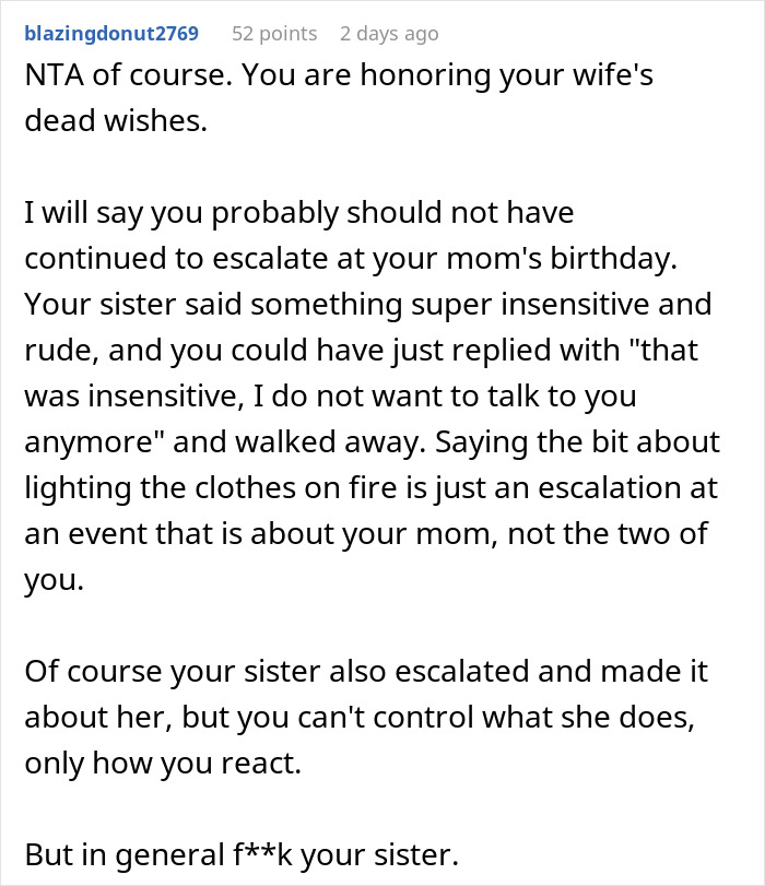 Guy Shocked At Sisters Audacity After His Wife Dies: "She Is A Selfish Cow" Guy Shocked At Sisters Audacity After His Wife Dies: "She Is A Selfish Cow"