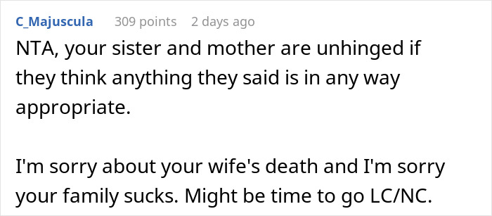 Guy Shocked At Sisters Audacity After His Wife Dies: "She Is A Selfish Cow" Guy Shocked At Sisters Audacity After His Wife Dies: "She Is A Selfish Cow"