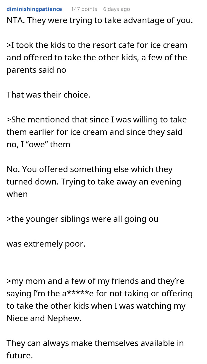 Delusional Parents Think Woman Is Their Free Babysitter On Vacation, She Crushes Their Entitlement Delusional Parents Think Woman Is Their Free Babysitter On Vacation, She Crushes Their Entitlement