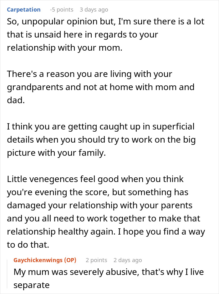 Teen Turns Tables On Mom’s Favoritism For Her Sister By Choosing A Favorite Parent Teen Turns Tables On Mom’s Favoritism For Her Sister By Choosing A Favorite Parent