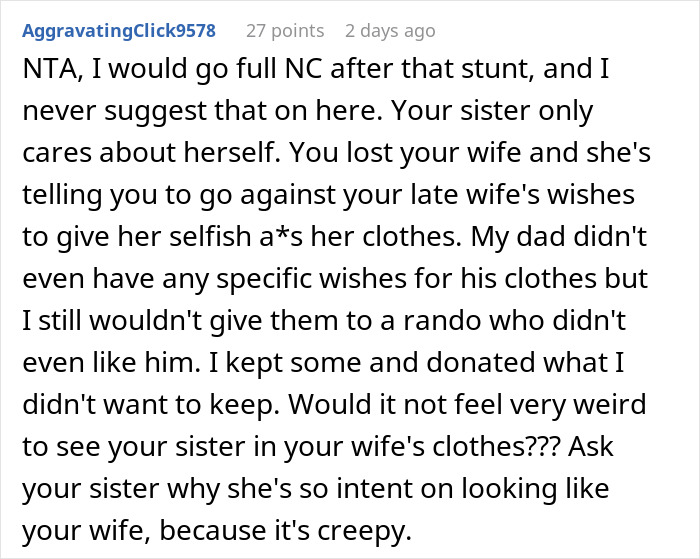 Guy Shocked At Sisters Audacity After His Wife Dies: "She Is A Selfish Cow" Guy Shocked At Sisters Audacity After His Wife Dies: "She Is A Selfish Cow"