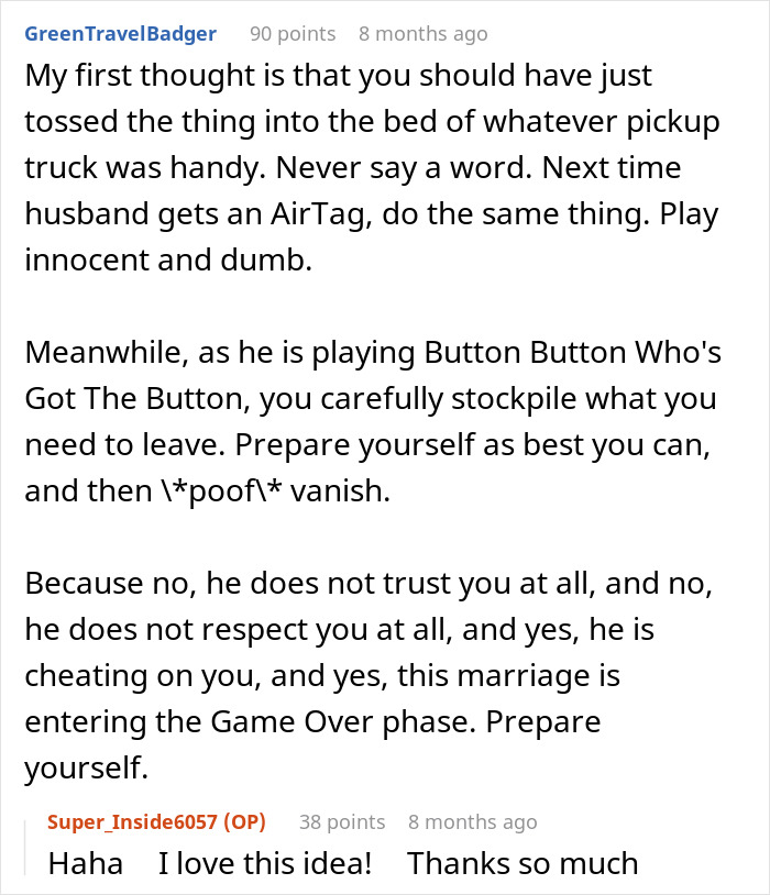 Wife Realizes Husband Doesn't Trust Her After Finding A Surprise In Her Car Wife Realizes Husband Doesn't Trust Her After Finding A Surprise In Her Car