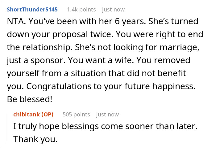 39YO Woman Keeps Saying No To BF’s Marriage Proposals, He Decides There Won’t Be A Third Time 39YO Woman Keeps Saying No To BF’s Marriage Proposals, He Decides There Won’t Be A Third Time