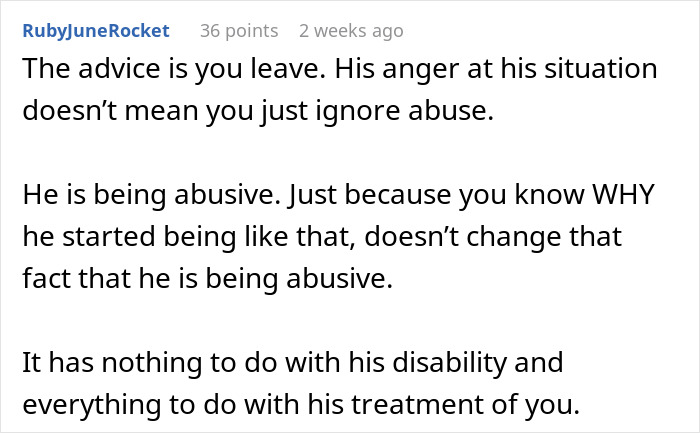Woman Wonders If Leaving Her Disabled Boyfriend Would Make Her A Bad Person Woman Wonders If Leaving Her Disabled Boyfriend Would Make Her A Bad Person