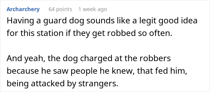 Stray Dog Becomes Employed At A Gas Station After Chasing Off Robbers Stray Dog Becomes Employed At A Gas Station After Chasing Off Robbers