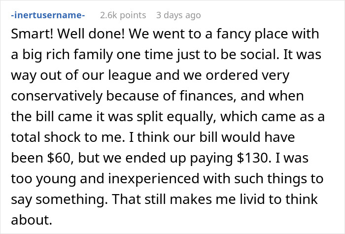 Guy Starts Ordering A Lot Of Food After Coworkers Refuse To Stop Splitting The Bill Guy Starts Ordering A Lot Of Food After Coworkers Refuse To Stop Splitting The Bill