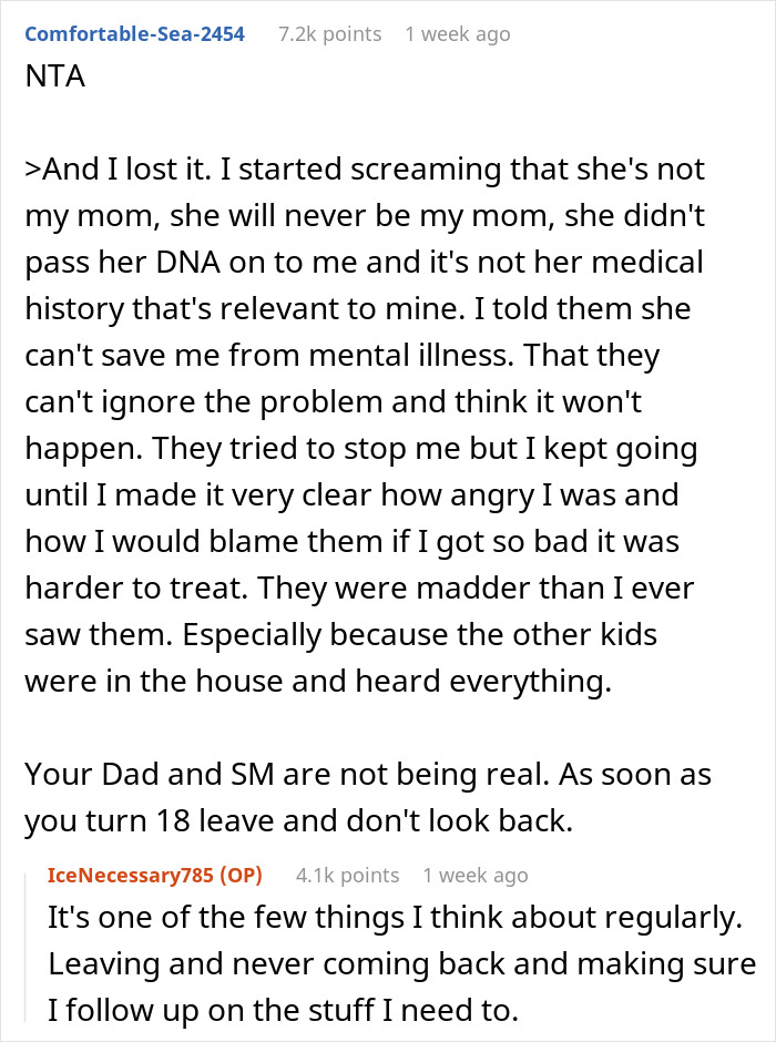 "I Know I'm Mentally Ill": 16YO's Mental Illness Ignored By Dad And Stepmom, She Lashes Out "I Know I'm Mentally Ill": 16YO's Mental Illness Ignored By Dad And Stepmom, She Lashes Out