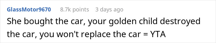 Girl Rejects Family’s Apology After Sister Wrecks Her Car, Gives Parents An Ultimatum Girl Rejects Family’s Apology After Sister Wrecks Her Car, Gives Parents An Ultimatum