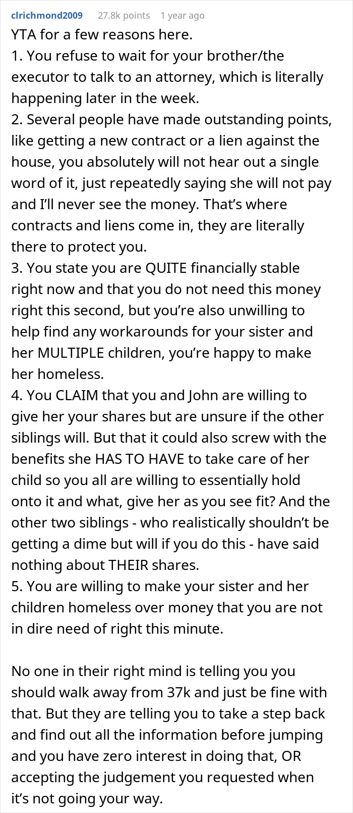 Woman Causes Family Drama By Refusing To Forgive Late Mom’s Debt And Demanding That Sister Pay It Woman Causes Family Drama By Refusing To Forgive Late Mom’s Debt And Demanding That Sister Pay It