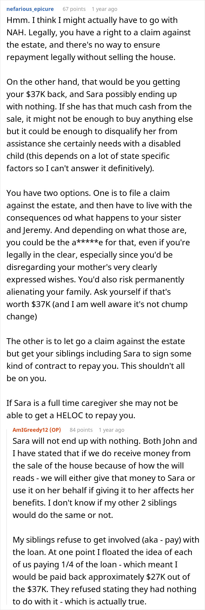 Woman Causes Family Drama By Refusing To Forgive Late Mom’s Debt And Demanding That Sister Pay It Woman Causes Family Drama By Refusing To Forgive Late Mom’s Debt And Demanding That Sister Pay It