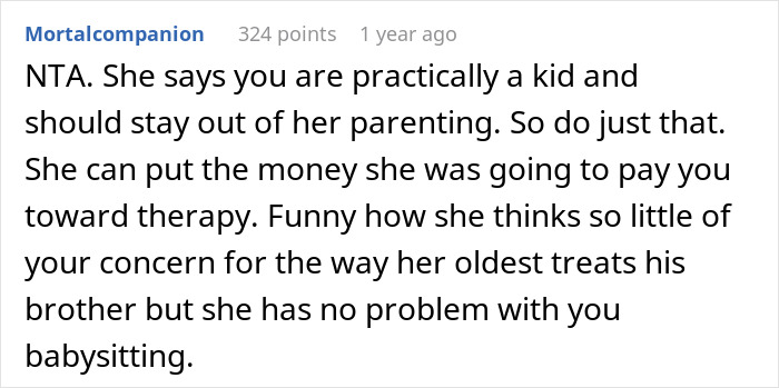 Woman Refuses To Babysit Nephews Until Their Mom Addresses The Serious Problem They Have Woman Refuses To Babysit Nephews Until Their Mom Addresses The Serious Problem They Have