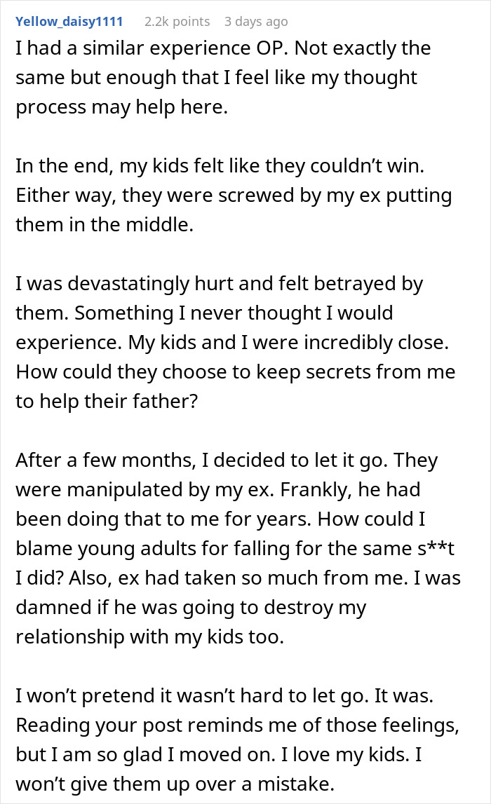 Biological Kids Furious After Dad Leaves Everything To Stepson For Concealing Mom's Affair Biological Kids Furious After Dad Leaves Everything To Stepson For Concealing Mom's Affair