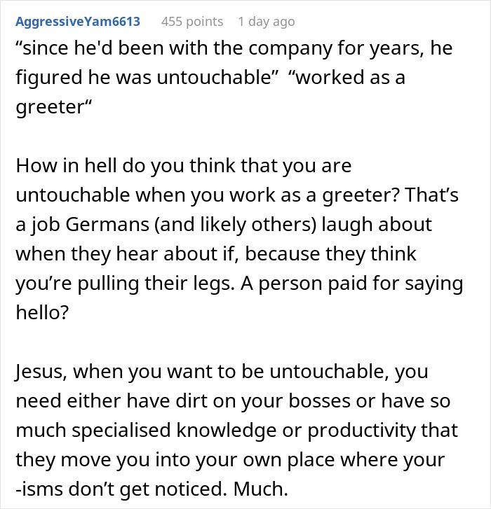 Man Keeps Misgendering His Coworker Thinking He’s Untouchable, To His Surprise Gets Fired Man Keeps Misgendering His Coworker Thinking He’s Untouchable, To His Surprise Gets Fired