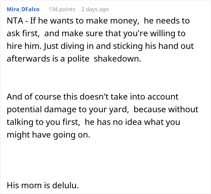 Kid Cuts Neighbors' Lawn To Earn Some Cash, Man Refuses To Pay Him, Mom Goes Livid Kid Cuts Neighbors' Lawn To Earn Some Cash, Man Refuses To Pay Him, Mom Goes Livid