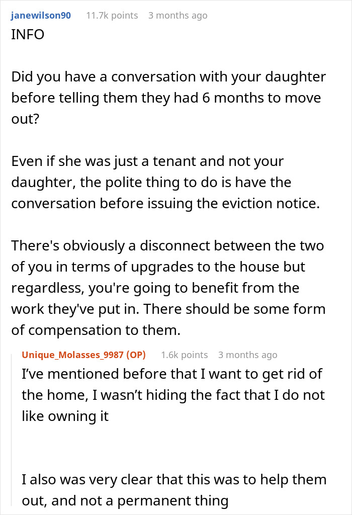 Woman Faces Reality After Parent Wants To Sell Home She’s Been Living Rent-Free In For 2 Years Woman Faces Reality After Parent Wants To Sell Home She’s Been Living Rent-Free In For 2 Years