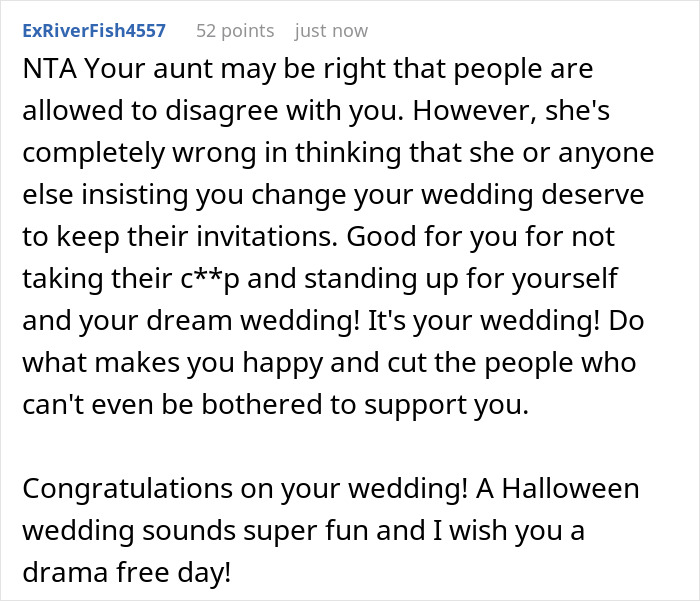 25 Guests Start Complaining Over This Bride's Halloween Wedding Theme, She Cancels Their Invites 25 Guests Start Complaining Over This Bride's Halloween Wedding Theme, She Cancels Their Invites