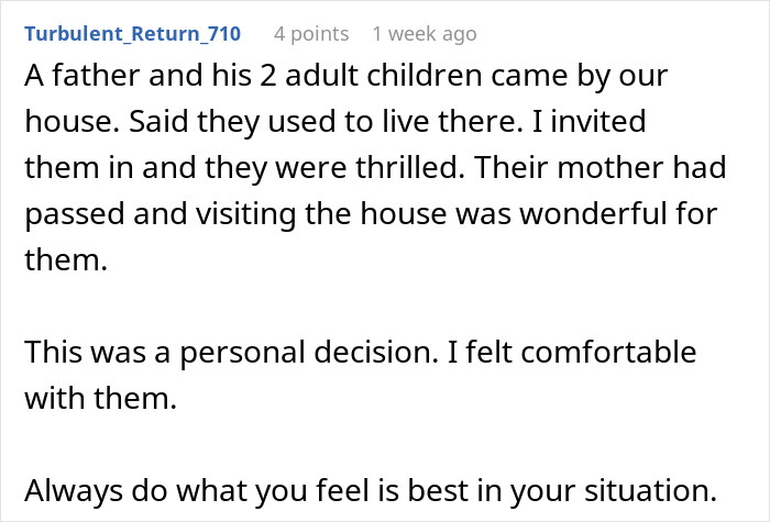 Ex-Homeowners Show Up To See Former House, Get A Reality Check When Woman Doesn't Let Them In Ex-Homeowners Show Up To See Former House, Get A Reality Check When Woman Doesn't Let Them In