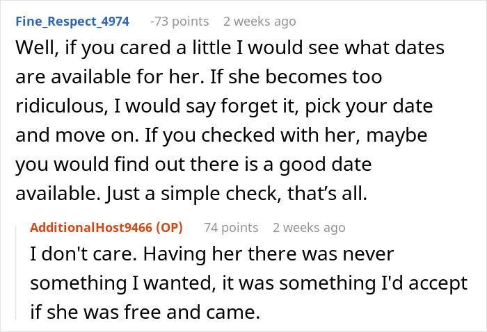 “How I Could Say That”: Mom Wants Son To Change His Wedding Date, Gets A Reality Check “How I Could Say That”: Mom Wants Son To Change His Wedding Date, Gets A Reality Check