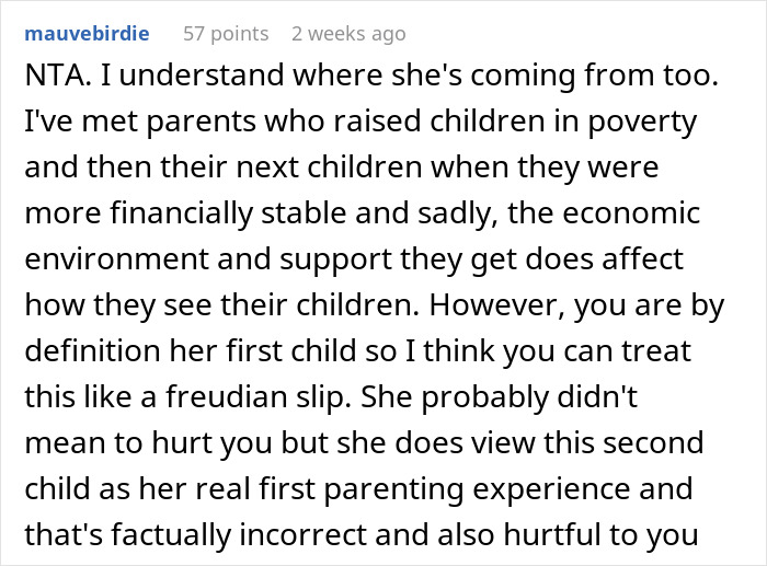 Man Is Beyond Hurt After His Mother Calls Herself A “First Time Mom” After Having A Second Child Man Is Beyond Hurt After His Mother Calls Herself A “First Time Mom” After Having A Second Child