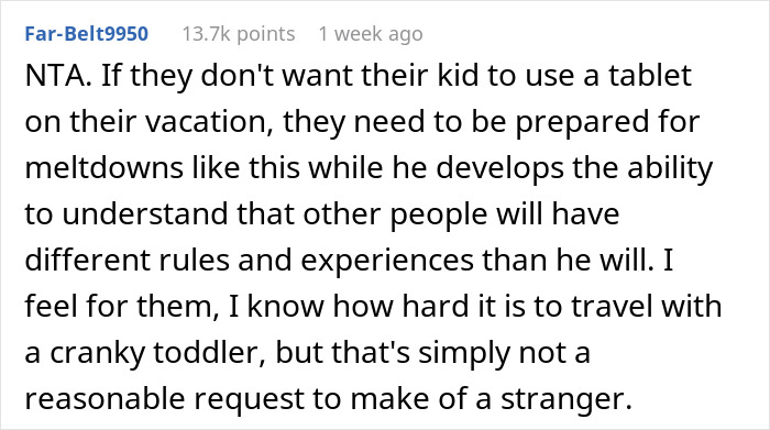 Mom Thinks Other Parent Has To Follow Her Rules Because Her Child Is Crying, Gets A Reality Check Mom Thinks Other Parent Has To Follow Her Rules Because Her Child Is Crying, Gets A Reality Check