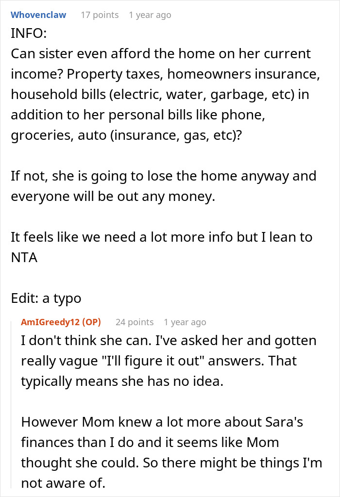 Woman Causes Family Drama By Refusing To Forgive Late Mom’s Debt And Demanding That Sister Pay It Woman Causes Family Drama By Refusing To Forgive Late Mom’s Debt And Demanding That Sister Pay It