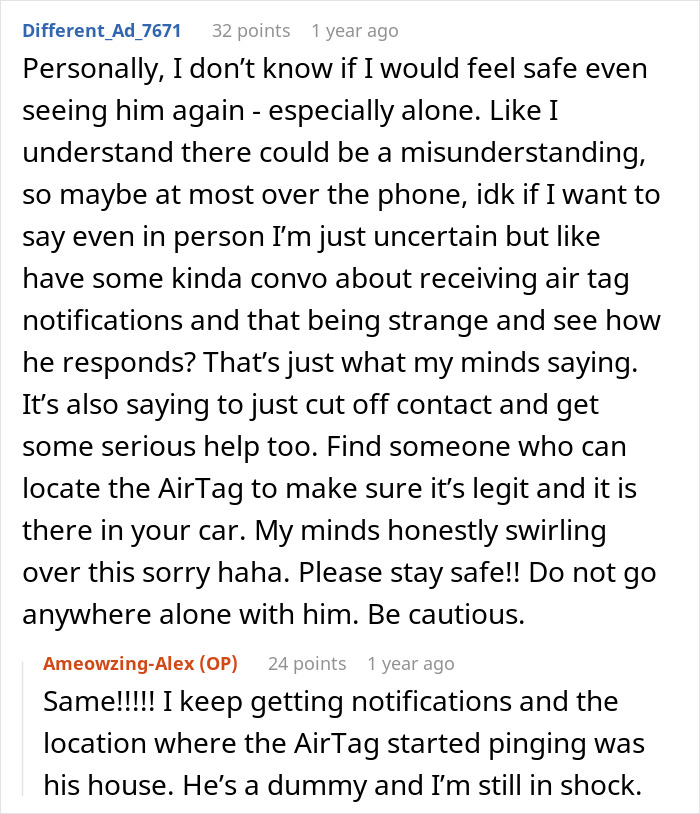 BF Says He Wants To Be Certain That His GF Is "Solid", Decides To Hide AirTag In Her Car BF Says He Wants To Be Certain That His GF Is "Solid", Decides To Hide AirTag In Her Car