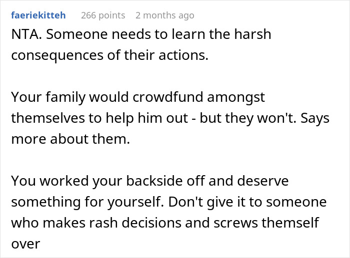 Man Regrets Telling Family About Savings, Now They Want His Money Man Regrets Telling Family About Savings, Now They Want His Money