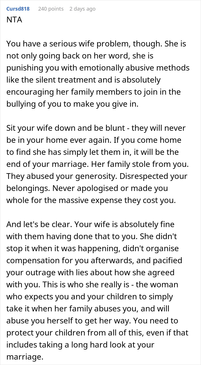 In-Laws Trash Family's Home, Are Shocked They Are No Longer Welcome: "Family Comes First" In-Laws Trash Family's Home, Are Shocked They Are No Longer Welcome: "Family Comes First"