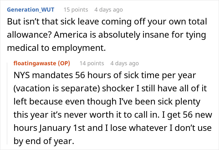 One Sick Day Turns Into Whole Week Off For Employee Who Maliciously Complied With Boss's Request One Sick Day Turns Into Whole Week Off For Employee Who Maliciously Complied With Boss's Request