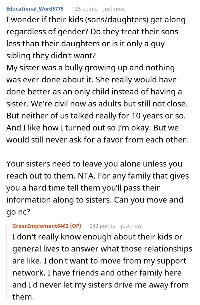 Man Fumes After Sisters Who Ruined His Childhood Ask For Help, Saying He's "Family Or Whatever" Man Fumes After Sisters Who Ruined His Childhood Ask For Help, Saying He's "Family Or Whatever"