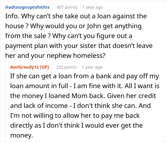 Woman Causes Family Drama By Refusing To Forgive Late Mom’s Debt And Demanding That Sister Pay It Woman Causes Family Drama By Refusing To Forgive Late Mom’s Debt And Demanding That Sister Pay It