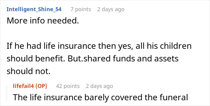 Woman Wants To Get Half Of Ex-Husband’s Inheritance For Kids, Gets A Reality Check From New Wife Woman Wants To Get Half Of Ex-Husband’s Inheritance For Kids, Gets A Reality Check From New Wife