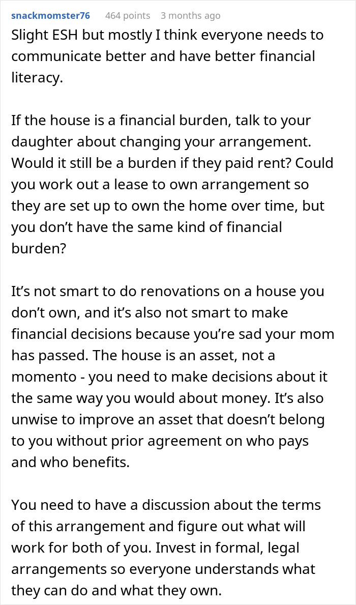 Woman Faces Reality After Parent Wants To Sell Home She’s Been Living Rent-Free In For 2 Years Woman Faces Reality After Parent Wants To Sell Home She’s Been Living Rent-Free In For 2 Years