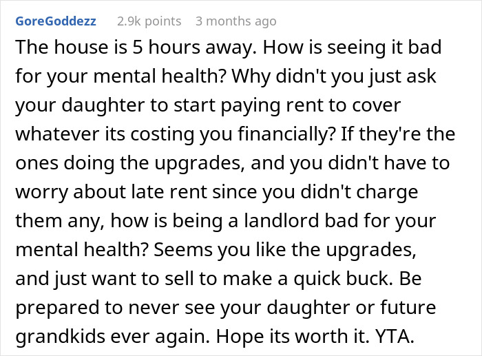 Woman Faces Reality After Parent Wants To Sell Home She’s Been Living Rent-Free In For 2 Years Woman Faces Reality After Parent Wants To Sell Home She’s Been Living Rent-Free In For 2 Years