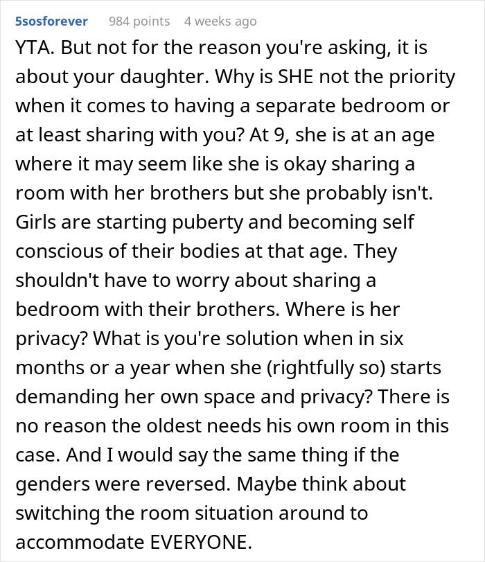 Eldest Son Says He Will Move Out Unless He Gets A Separate Room, Is Told To Pay Rent Eldest Son Says He Will Move Out Unless He Gets A Separate Room, Is Told To Pay Rent