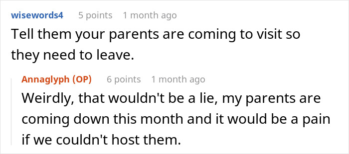 "Get Them Out Of Our House": Couple Is Confused After Friends Stay At Their House Way Longer "Get Them Out Of Our House": Couple Is Confused After Friends Stay At Their House Way Longer