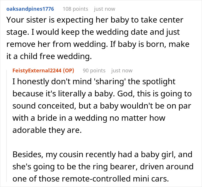 Bride Refuses To Move Her Wedding Once Again Just Because Of Her Pregnant MOH Bride Refuses To Move Her Wedding Once Again Just Because Of Her Pregnant MOH