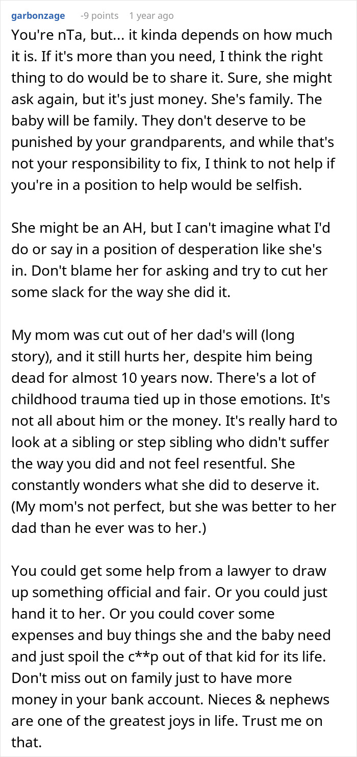 Woman Thinks Her Pregnancy Entitles Her To Generational Wealth, Is Reminded Of Her Place Woman Thinks Her Pregnancy Entitles Her To Generational Wealth, Is Reminded Of Her Place