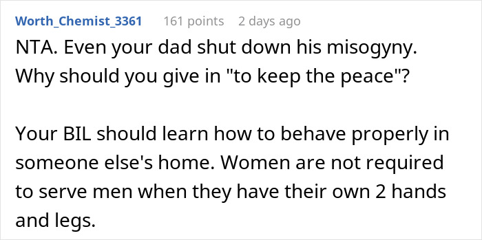 Woman Can’t Understand Why She Doesn’t Like BIL, He Gives Her A Perfect Reason At Family Dinner Woman Can’t Understand Why She Doesn’t Like BIL, He Gives Her A Perfect Reason At Family Dinner