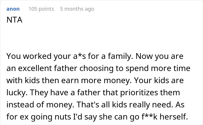 "AITA For Working Less After My Divorce Even Though It Means My Ex Gets Less Child Support?" "AITA For Working Less After My Divorce Even Though It Means My Ex Gets Less Child Support?"