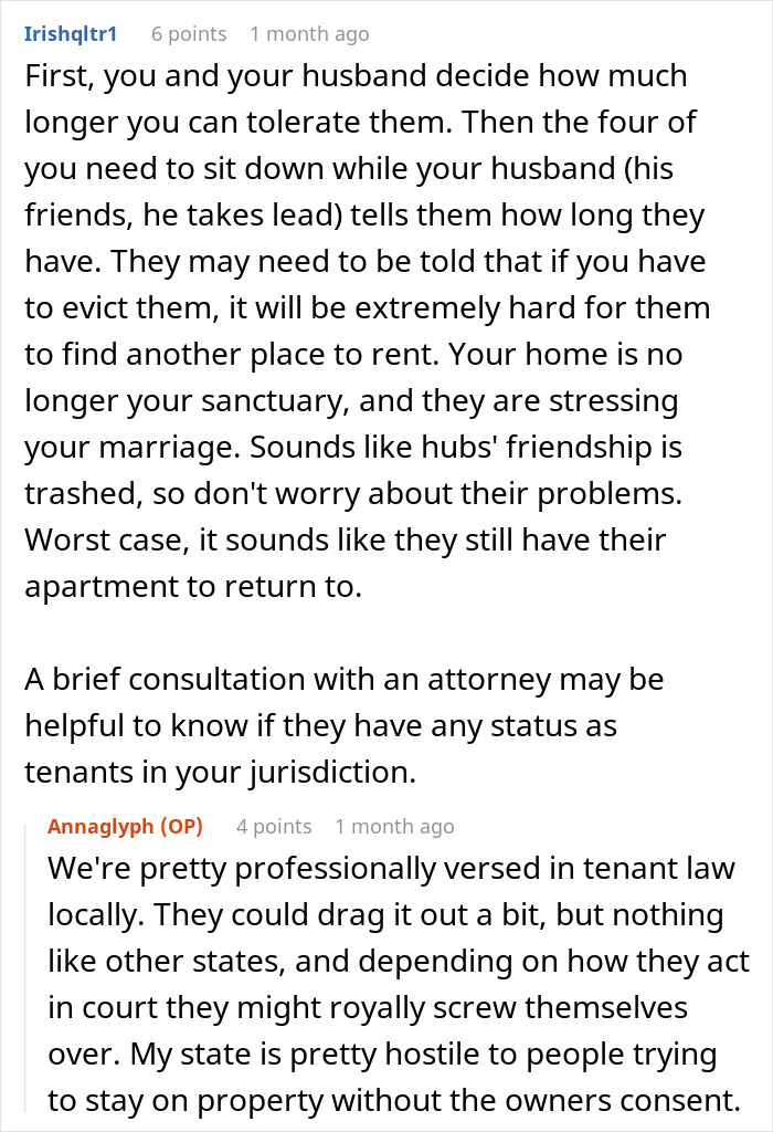 "Get Them Out Of Our House": Couple Is Confused After Friends Stay At Their House Way Longer "Get Them Out Of Our House": Couple Is Confused After Friends Stay At Their House Way Longer