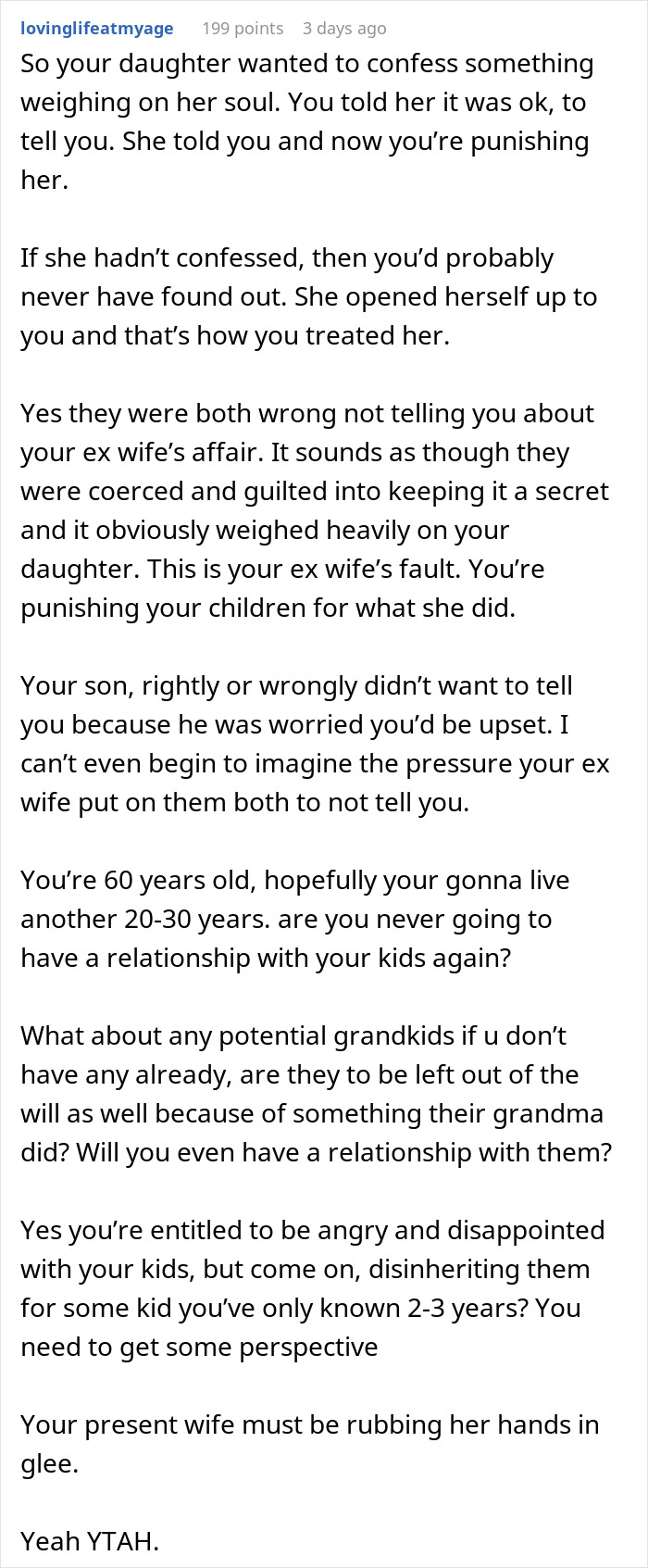 Biological Kids Furious After Dad Leaves Everything To Stepson For Concealing Mom's Affair Biological Kids Furious After Dad Leaves Everything To Stepson For Concealing Mom's Affair