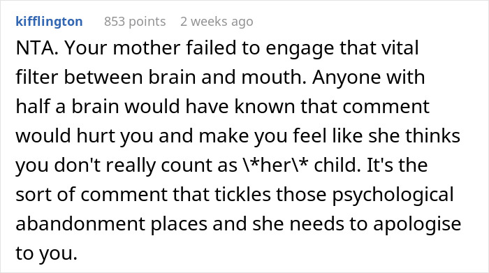 Man Is Beyond Hurt After His Mother Calls Herself A “First Time Mom” After Having A Second Child Man Is Beyond Hurt After His Mother Calls Herself A “First Time Mom” After Having A Second Child