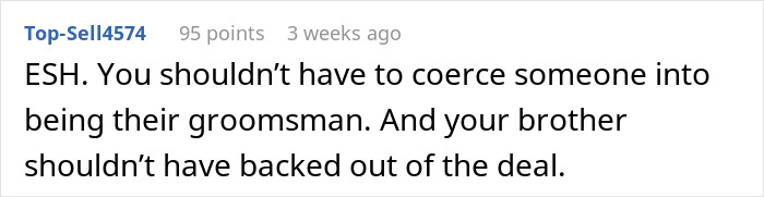 Brother Is Uninvited From Wedding For Being An "Addict", He Then Cancels Free Venue In Response Brother Is Uninvited From Wedding For Being An "Addict", He Then Cancels Free Venue In Response