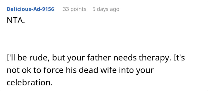 Dad Pressures His Soon-To-Be DIL To Wear His Late Wife’s Wedding Dress Decades After She Died Dad Pressures His Soon-To-Be DIL To Wear His Late Wife’s Wedding Dress Decades After She Died