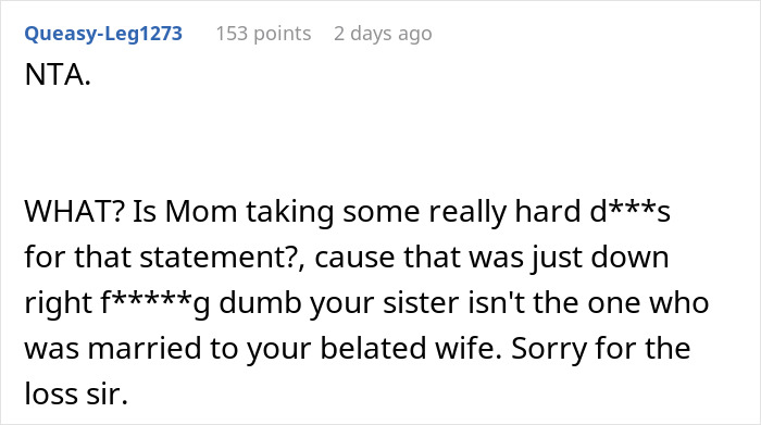 Guy Shocked At Sisters Audacity After His Wife Dies: "She Is A Selfish Cow" Guy Shocked At Sisters Audacity After His Wife Dies: "She Is A Selfish Cow"
