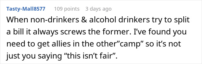 Guy Starts Ordering A Lot Of Food After Coworkers Refuse To Stop Splitting The Bill Guy Starts Ordering A Lot Of Food After Coworkers Refuse To Stop Splitting The Bill